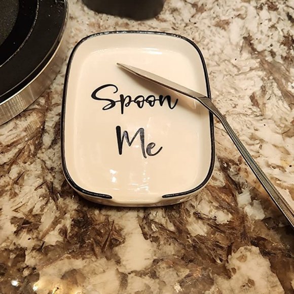 Farmhouse Spoon Rest Modern Kitchen Decor Ceramic Cooking Utensil Holder Gift - Picture 2 of 5